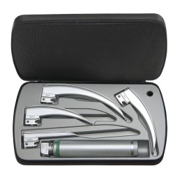 Set de laryngoscope HEINE Classic+ F.O. LED, 4 lames