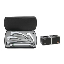Set de laryngoscope HEINE Classic+ F.O.4 LED NT, 4 lames