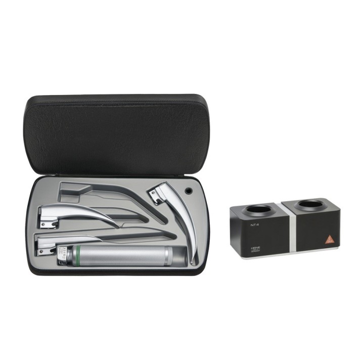 Set de laryngoscope HEINE Classic+ F.O.4 LED NT, 3 lames