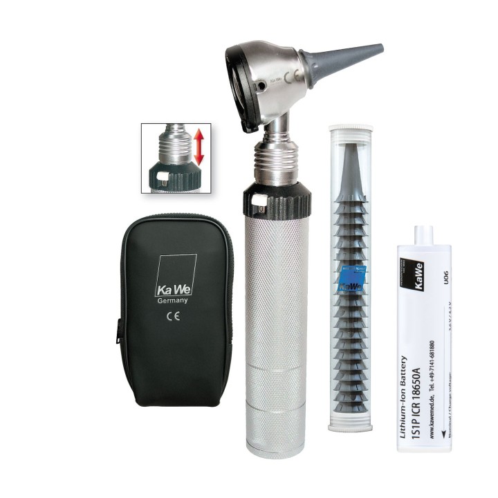 Otoscope KaWe EUROLIGHT F.O.30, 3,5V rechargeable