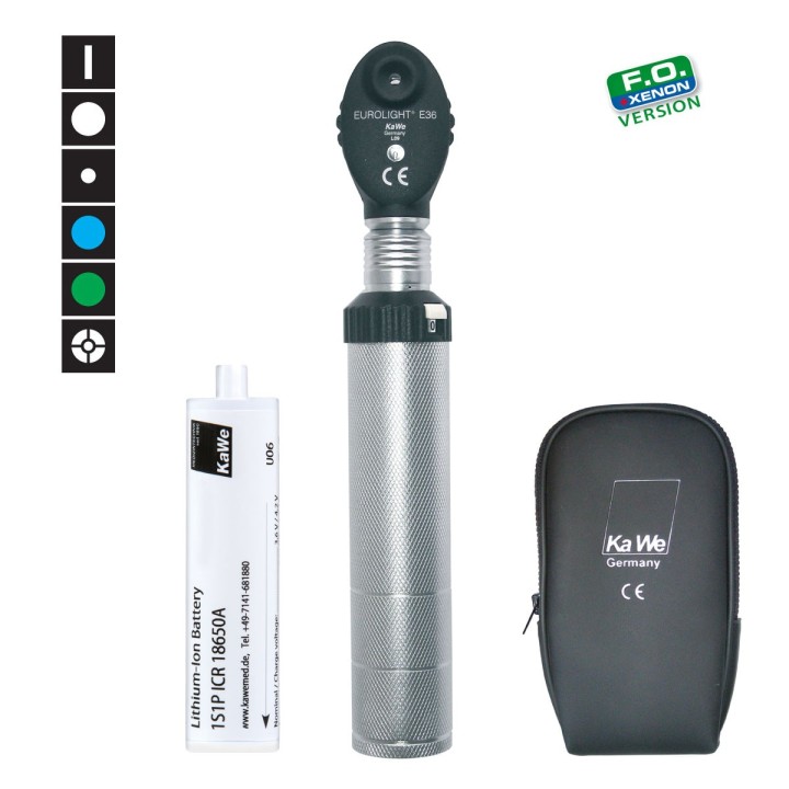 Ophtalmoscope KaWe EUROLIGHT E36, 3,5V rechargeable