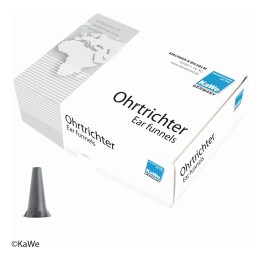 KaWe Speculums auriculares jetables, Ø 4 mm, anthracite, 10 x 100 pces.