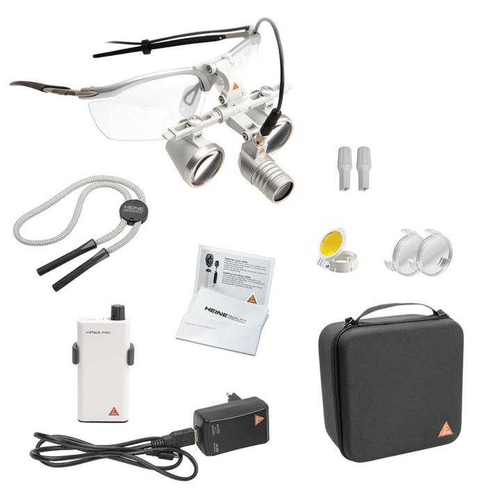 HEINE LoupeLight2 avec loupes binoculaires HR 2,5x | 520