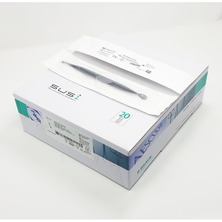 Curette osseuse Aesculap SUSI, droite, 180 mm