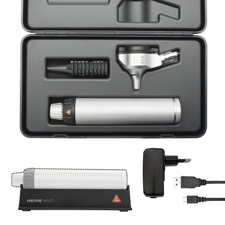 Otoscope HEINE BETA 400 LED set rechargeable USB