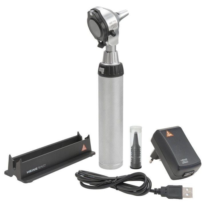 Otoscope HEINE BETA 400 LED kit rechargeable USB