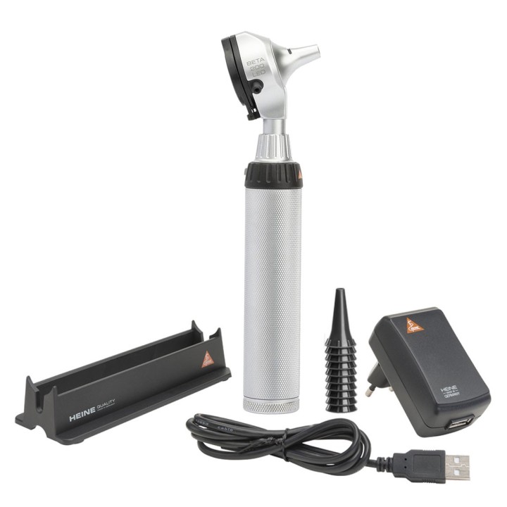Otoscope HEINE BETA 200 LED set rechargeable USB