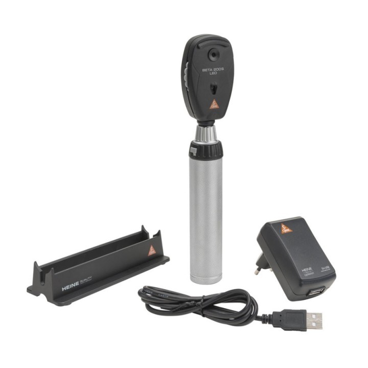 Kit de ophtalmoscope HEINE BETA 200S LED rechargeable
