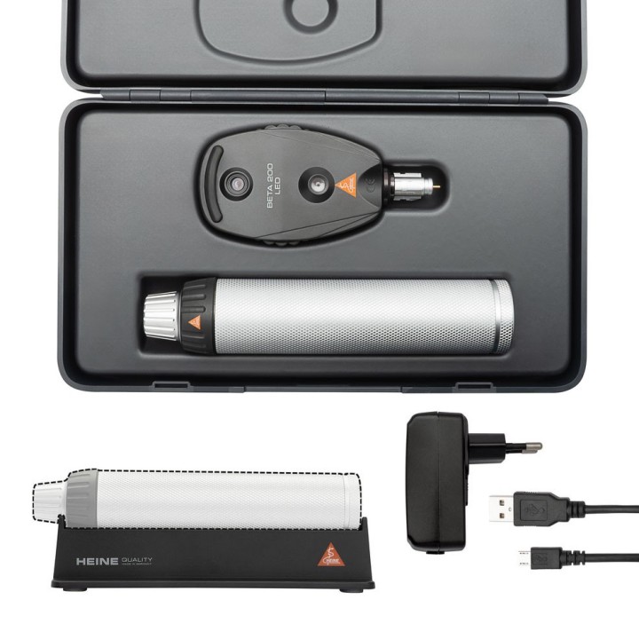 Ophtalmoscope HEINE BETA 200 LED poignée rechargeable