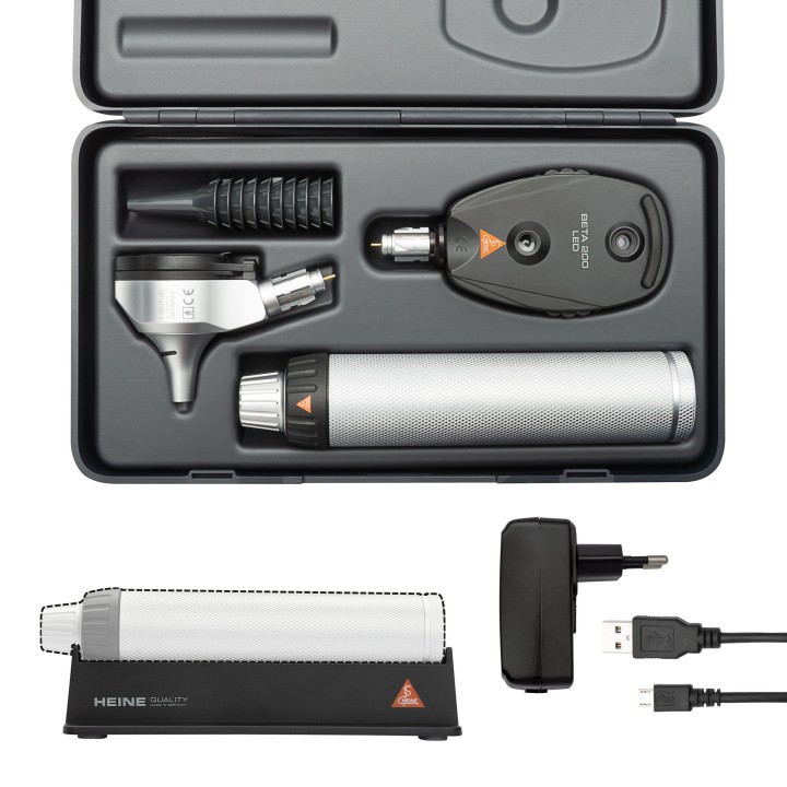 Set de diagnostic HEINE BETA 400 poignée rechargeable USB